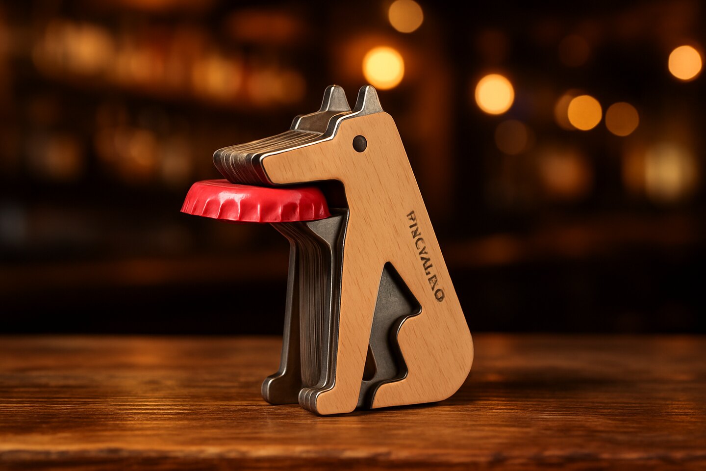 Hond Flesopener in een sfeervolle kroeg